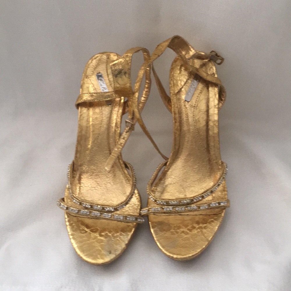 Gold Celeste heels
